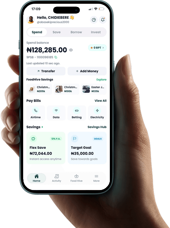 Hive Finance Mobile App in Hand